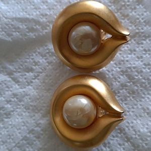 Karl Lagerfeld Clip on Statement Earrings